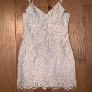 White Lace Bodycon Dress